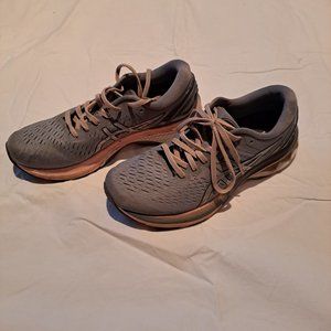 Asics Gel Kayano 27 Lite-Show Grey Pink Women's Running Walking Shoes 1012A649